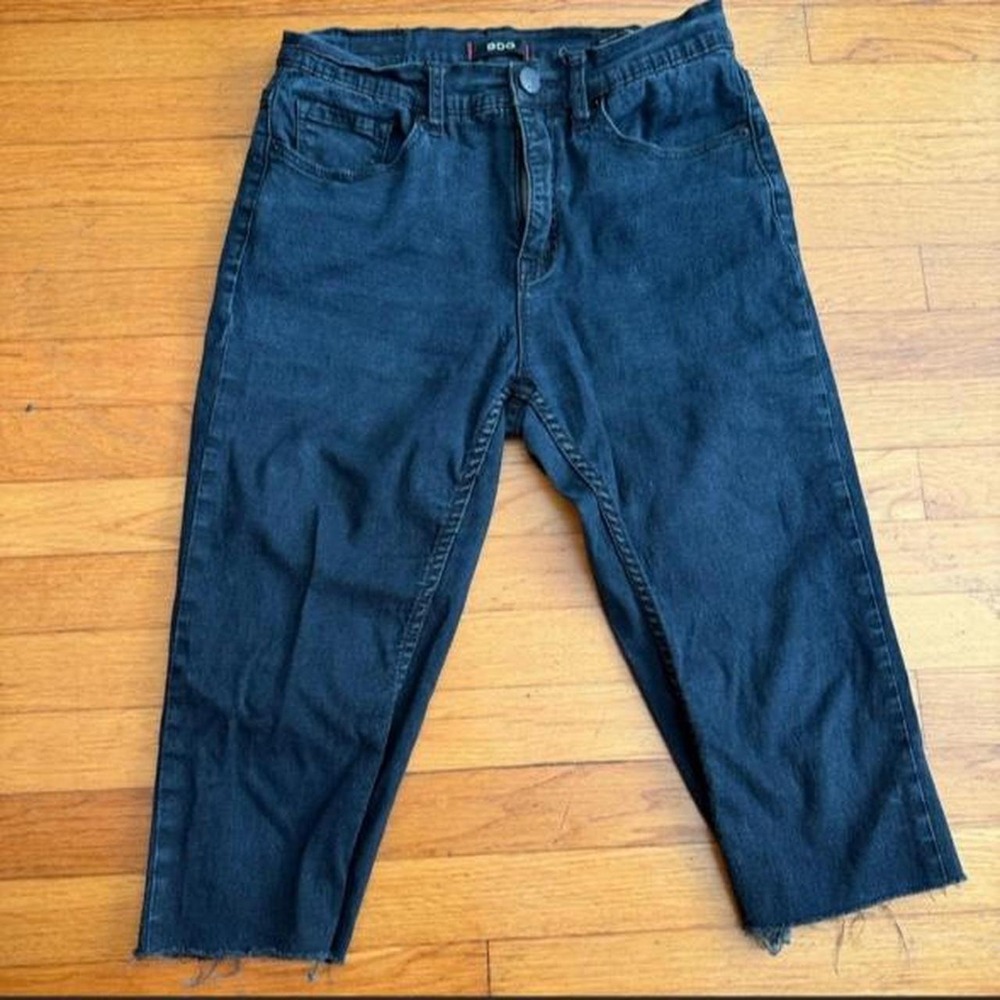BDG Urban Outfitters Black Denim Capri Bermuda Cut Off Jorts Skater Size 30